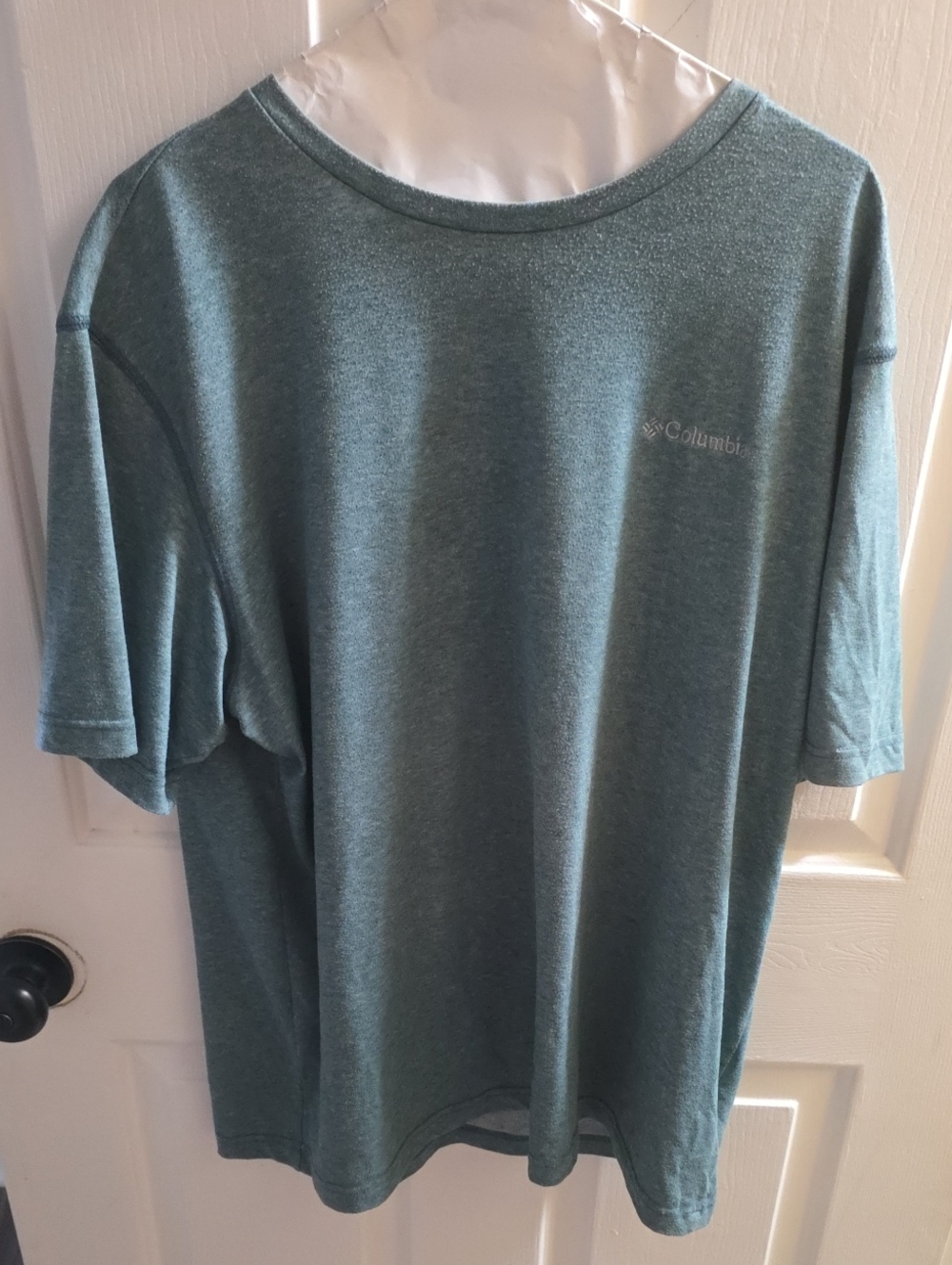 Columbia Men's Heather Teal Short Sleeve Performance Tee